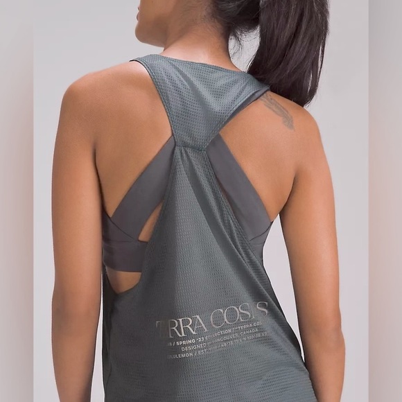 NWT Lululemon Limited Edition Lab Women's Grid Mesh Singlet Graphic - Picture 5 of 10